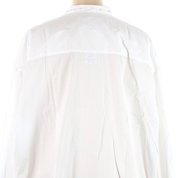 Frank & Eileen White Victoria Tuxedo Bib Button-Down Relaxed-Fit Shirt Size M - Picture 4 of 4